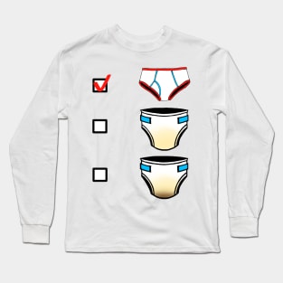 Underwear Preference Long Sleeve T-Shirt